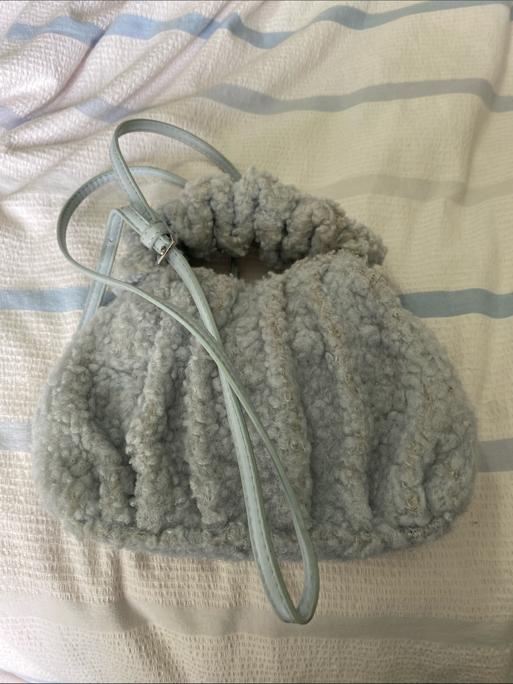 Wild Fable  Sherpa Drawstring  Bag with Removable Strap